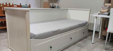 MANDAL Estructura de cama con almacenaje, abedul, blanco, 140x202 cm - IKEA