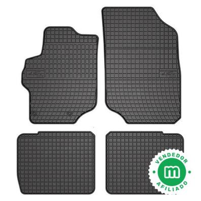  Juego de alfombrillas de goma compatibles con Peugeot 208 II  2019-2008 II 2020- y Opel Corsa F 2019- excl. eléctrico (perfil T 4 piezas  + clips de montaje) : Automotriz