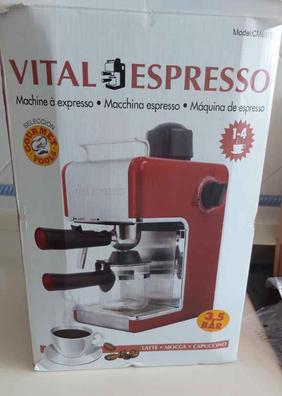 Cafetera Expresso 1400W para Café Molido o Monodosis. Vaporizador  Orientable, Depósito 1L, 1 o 2 Cafés