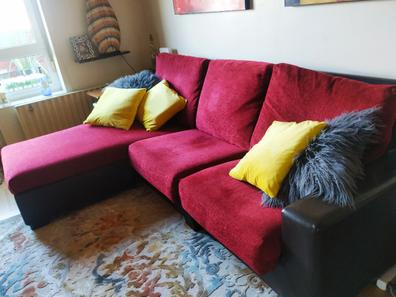 Sofa con cheslong rojo Sofás, sillones y sillas de segunda mano baratos |  Milanuncios