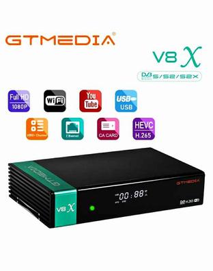 Gtmedia V8X DVB-S2 S2X HEVC H. 265 10bit IPTV Box decodificador satélite  Soporte CA Card - China Receptor, receptor de satélite