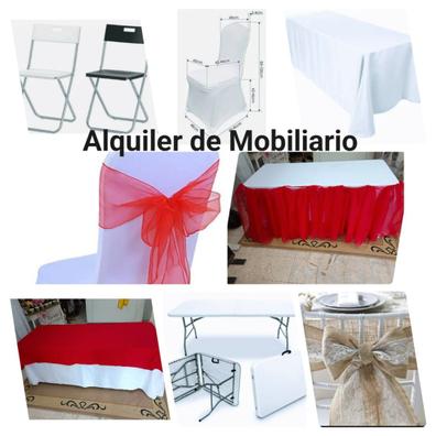 Mantel tela 160 D Redonda Blanco - Alquiler de Mobiliario para