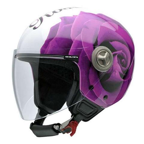 Milanuncios - casco Jet NZI morado, nuevo