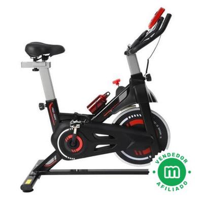 pooboo - Bicicleta estática plegable, bicicleta fija para fitness, de  interior, magnética, resistencia ajustable de 8 niveles, soporte de botella  y