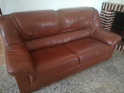 Sofa piel Sofás, sillones y sillas de segunda mano baratos en Málaga |  Milanuncios