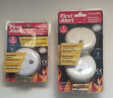 Kidde Detector de humo y monóxido de carbono, funciona con pilas AA,  indicadores de luz de advertencia LED