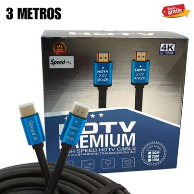 Cable Hdmi Reforzado 3 Metros Monitor Tv Hd 1080 4k Dorado