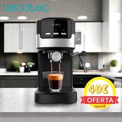 Cecotec Cafetera Express Cafelizzia 890 Dark. Espressos y Cappuccino, 1350  W, Sistema Thermoblock, 20 Bares, Modo Auto para 1-2 Cafés, Vaporizador  Orientable, Capacidad 1,1L : : Hogar y cocina