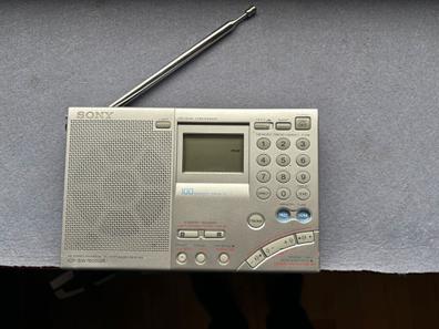 Radio AM/FM portátil con linterna, radio analógica a pilas, radio  transistor CA o funciona con