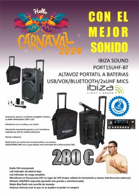Ibiza Sound Port 15 VHF Bluetooth con batería y Tripode Altavoz - DJMania