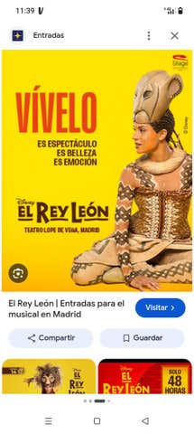 Milanuncios - Entrada El Rey León Madrid