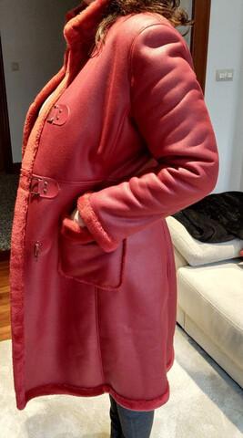 Milanuncios abrigo rojo Adolfo Dominguez,