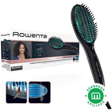 Cecotec Cepillo Alisador Eléctrico Bamba InstantCare 900 Perfect Brush. 61  W, Revestimiento de Queratina y Aceite de Argán e ión real, Temperatura