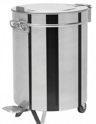 Papelera de Reciclaje Metalica Blanca 98 cm 4 Cajones Cubo de Basura  Contenedor de Cocina para Reciclar 4 Compartimentos