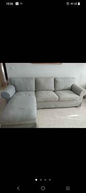 EKTORP Funda para sofá de 2 plazas - Hakebo verde grisáceo