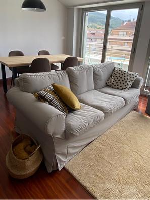 VIMLE funda para sofá de 4 plazas, +chaiselongue/Hillared azul oscuro - IKEA