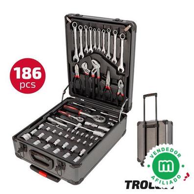 Set herramientas variadas 186 piezas en trolley