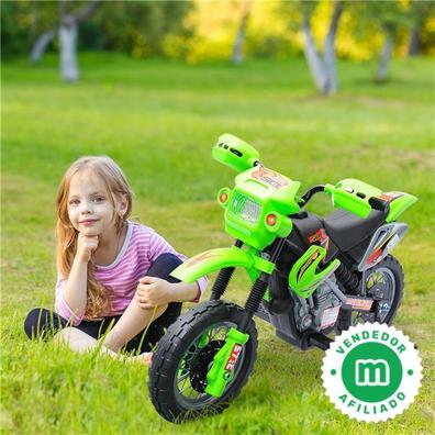 HOMCOM Moto Electrica Infantil Bateria 6V Recargable Niños 3-6 Años  Cargador y Ruedas Apoyo Color Amarillo : : Juguetes y juegos