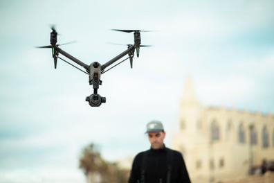 Dron DJI Inspire 3 para rodajes de cine y series audiovisuales en