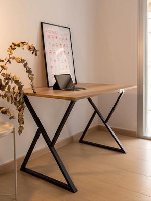 Escritorio estrecho de madera maciza, mesa de PC, escritorio de oficina en  casa, mesa de estudio, escritorio pequeño para el hogar (color D, tamaño