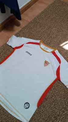 Camiseta Oficial De Algodon Vintage Del Sevilla Fc De La Marca Joma