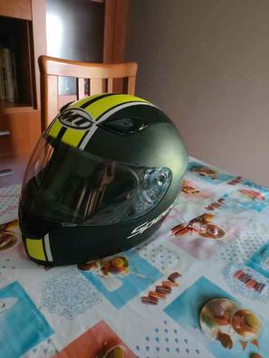 Casco moto amarillo discount fosforito