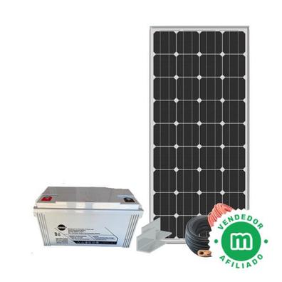 Kit Solar 100W All-Black + Regulador MPPT para autocaravanas y furgonetas  camper