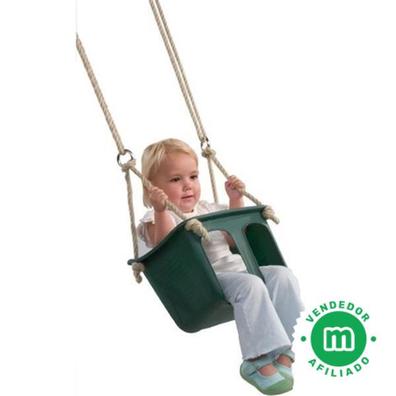 Columpio Asiento de Plástico Columpio Jardín Árbol Patio Columpio Infantil  Niños Bebe con Cuerda Regulables Exterior Interior Amarillo - La Tienda de  los Bebés 👶