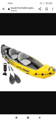Kayak hinchable Intex Explorer k2 + 2 remos - 312x91x51 cm