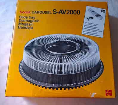 Projecteur De Diapositives KODAK CAROUSEL S-AV 2000 – Fonctionnel, Gris (Modèle Carrousel)
