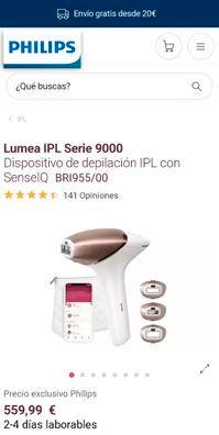 Lumea IPL Serie 9000 Dispositivo de depilación IPL con SenseIQ BRI955/00