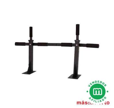 Barras de dominadas para montar en la pared, barra horizontal de acero con  asas ajustables, barra de entrenamiento de núcleo de brazo de gimnasio en