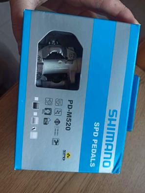 Pedales Pedal Para Bicicleta de Montaña SHIMANO M-520 Silver