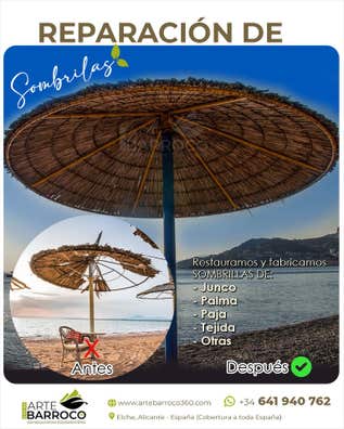 Fabricacion reparacion de sombrillas Muebles de de segunda mano baratos | Milanuncios