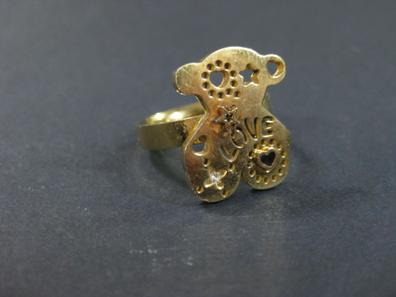 Koala anillo plata de ley ajustable mujer o niña