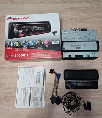 Pioneer DEH-S320BT, Radio CD, 1-DIN, compatible Android e iPhone, Bluetooth,  Spotify, color Rojo