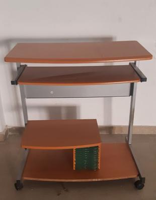 GIANTEX Mesa de pared plegable, escritorio de pared plegable de madera con  7 compartimentos, mesa para