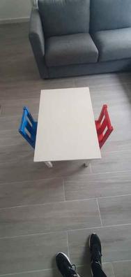 LÄTT mesa para niños con 2 sillas, blanco/pino - IKEA