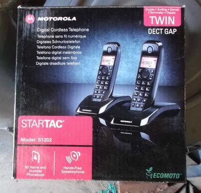 Motorola s1202 negro duo teléfono inalámbrico manos libres 50
