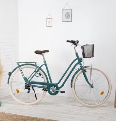 Bicicleta De Paseo Mujer Con Cesta Bicicleta Urbana Vintage