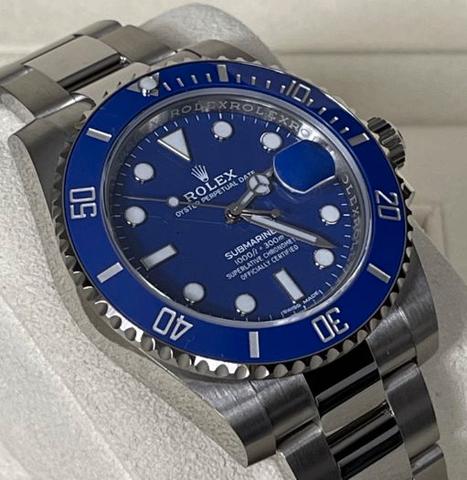 Milanuncios Reloj en acero Rolex Sumergible azul