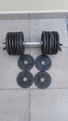 Combo De 6 Discos Pesas Plastico Plano Body Fitness Pump