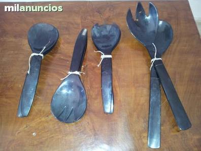 Juego de cubiertos, Pleafind 24 piezas cuberteria acero inoxidable para 6  personas, set cubiertos, cuberteria negra, cubiertos con cuchillo, tenedor,  cuchara, apto para lavavajillas : : Hogar y cocina