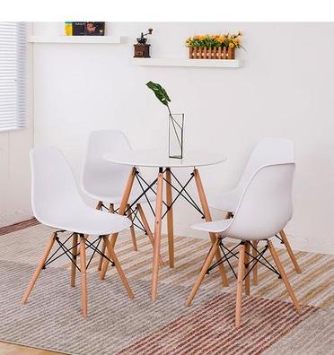 Milanuncios - Conjunto mesa redonda 80cm. + 4 sillas