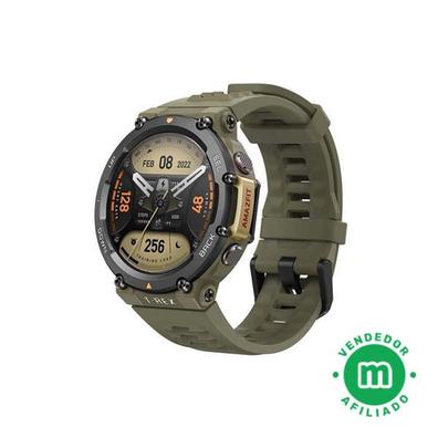 Amazfit-reloj inteligente t-rex para hombre, pulsera con Control de música,  5atm, GPS/GLONASS, 20 días de batería