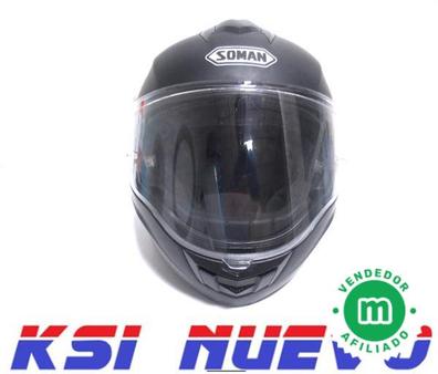 Casco Moto Jet ECE 22-05 Certificado Scooter Visera Doble Mate Negro Fluo XS