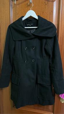 Abrigo negro abotonadura moda alcampo Abrigos chaquetas de mujer de segunda mano barata en Madrid Provincia | Milanuncios