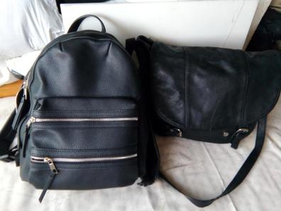 Mochila negra shops stradivarius