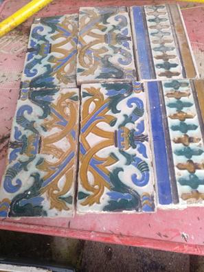 cuatro azulejos cerámica enmarcados - 24.5 cms - Compra venta en  todocoleccion