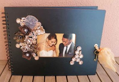  Libro de firmas boda: Libro de invitados personalizado y  moderno para dejar recuerdos y huellas a los novios en su boda - Idea de  regalo o detalle de  para la